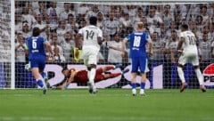 In der 81. Minute gelang Kylian Mbappé per Strafstoß der Treffer zum 2:1 für Real Madrid.
