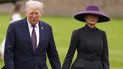 Melania Trump sorgt mit ihrem Outfit für Diskussionen. War dieser Hut ein modischer Hingucker ...