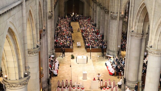Leider ist nur noch extrem selten der Fall, dass der Linzer Mariendom derart gut besucht ist, ...