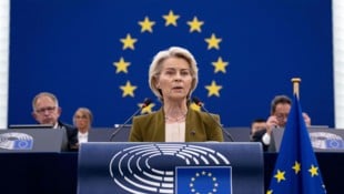 EU-Kommissionschefin Ursula von der Leyen will für die Periode 2028 bis 2034 ein Budget von zwei ...