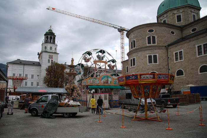 Die Aufbauarbeiten sind fast abgeschlossen