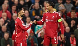 Riesenfreude bei den Liverpool-Stars Mo Salah und Virgil Van Dijk