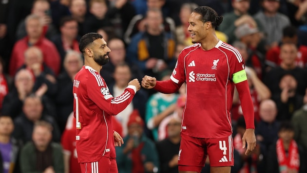 Huge joy for Liverpool stars Mo Salah and Virgil Van Dijk