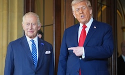 Am Donnerstag verabschiedete sich Donald Trump von den Royals. Beim Staatsbankett auf Schloss ...