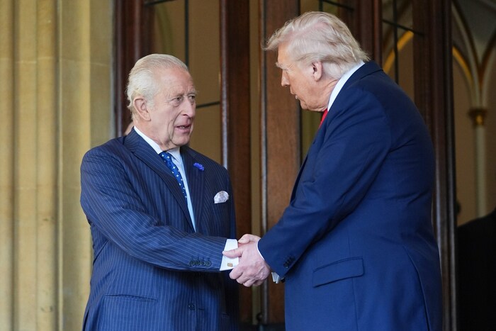 Der Abschied zwischen König Charles und Donald Trump fiel am Donnerstag herzlich aus.