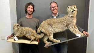 Daniel Leissing (li.) und Landesrat Christian Gantner freuen sich, dass es Nachweise für ...