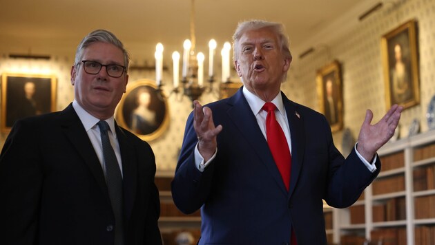 Starmer empfing Trump auf seinem Landsitz.