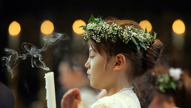 Einige Kinder lassen sich erst später taufen, um bei der Erstkommunion dabei sein zu dürfen.