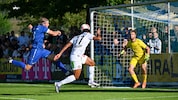 In Röthis hat Maurice Malone (M.) erstmals für Sturm getroffen.