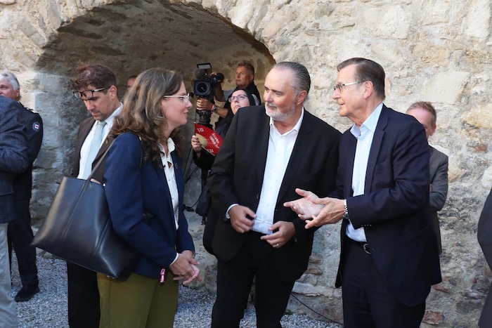 Anregende Gespräche führten Landeshauptmann Hans Peter Doskozil, seine Vertreterin Anja ...