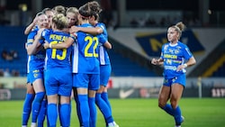 Großer Jubel bei den Frauen des SKN St. Pölten
