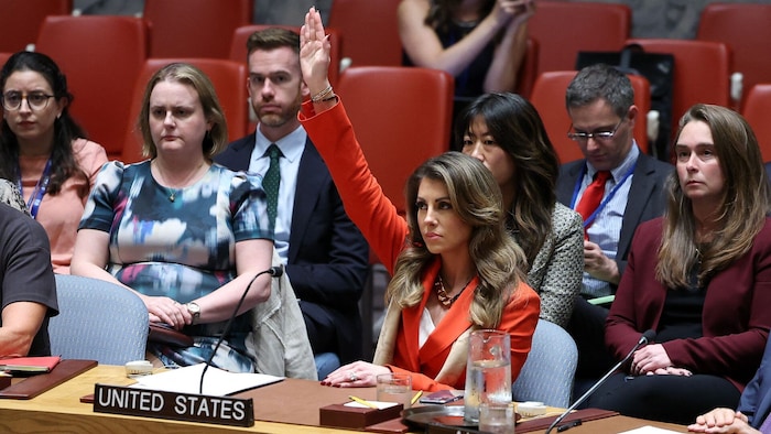 US-Diplomatin Morgan Ortagus war die einzige Gegenstimme im UNO-Sicherheitsrat.