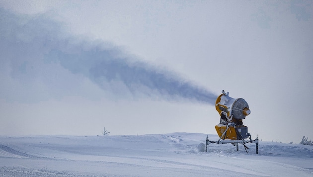 Schneekanonen spielen im Wintertourismus eine immer größere Rolle.