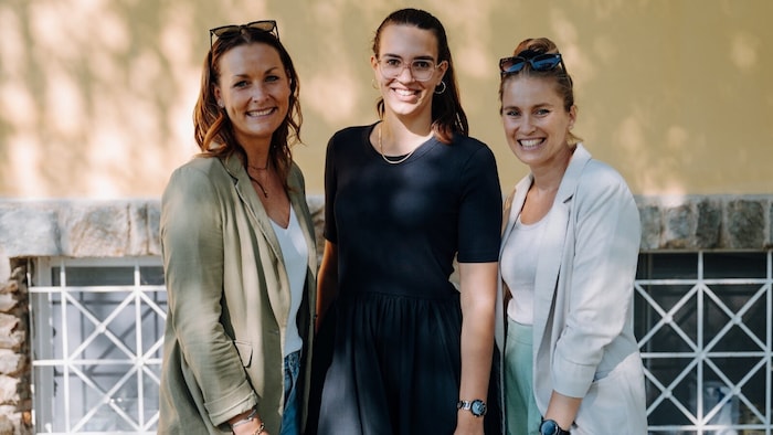 Franke Schridde, Katharina Krientschnig und Nika Basic organisieren die Hochzeitsmesse.