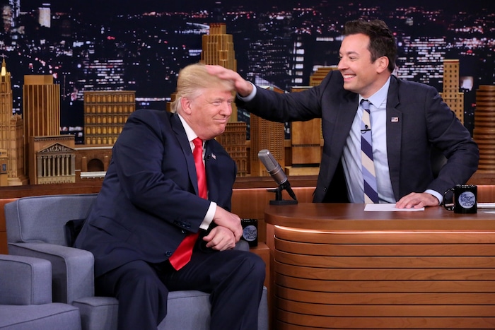 Trump is also calling for the dismissal of satirist Jimmy Fallon, whom he still let run through ...