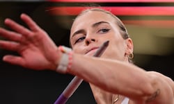 Victoria Hudson steht im Speerwurf-Finale bei der WM in Tokio.