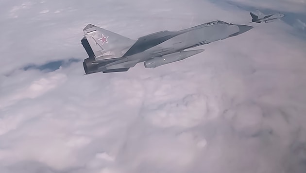 Drei russische MiG-31-Maschinen waren zwölf Minuten lang unerlaubt im estnischen Luftraum ...