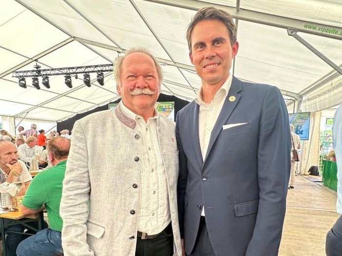 Bürgermeistertreffen. Edi Zach und David Venus