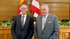 Nach 14 Jahren übergibt Bernd Lutschounig an Manfred Herrnhofer das Landesgericht