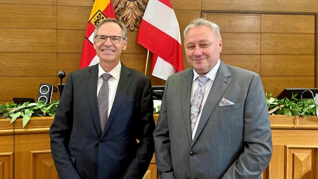 Nach 14 Jahren übergibt Bernd Lutschounig an Manfred Herrnhofer das Landesgericht