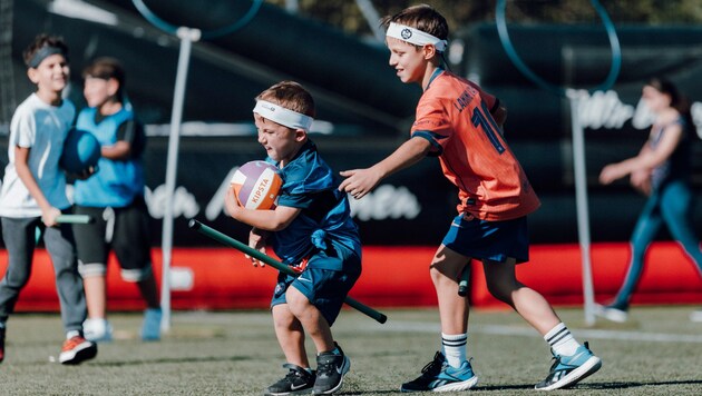 Quidditch war einer der vielen Hits beim achten Tag des Schulsports im Wiener Prater.