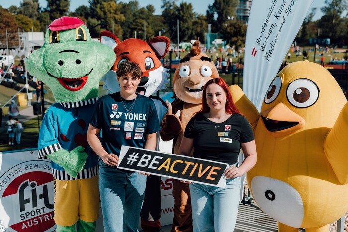 Sarah Fischer (re.) und Kathrin Neudolt waren auch sehr aktiv.