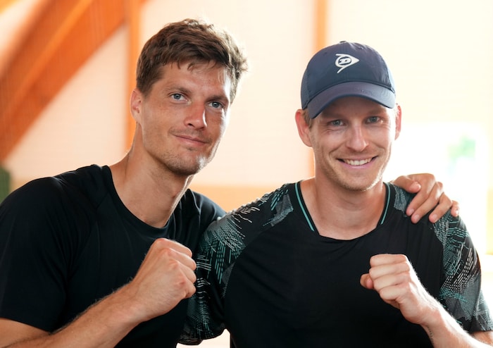 Nino Serdarusic und David Pichler (re.).