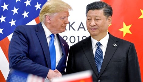 Trump bei Xi: Schmeicheleien und Warnungen.