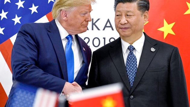 US-Präsident Trump (li.) will seinem Amtskollegen Xi Jinping nun nicht mehr treffen.