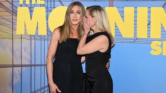 Sie sind seit 25 Jahren beste Freundinnen und Kolleginnen. Trotzdem konnte Witherspoon Aniston ...