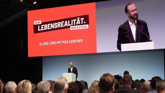 Max Lercher bei seiner Parteitagsrede.