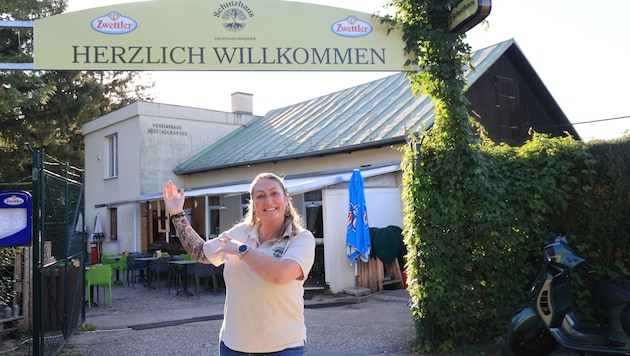 Jelena Hieger ist die Pächterin des Schutzhauses Heustadlwasser im Prater.