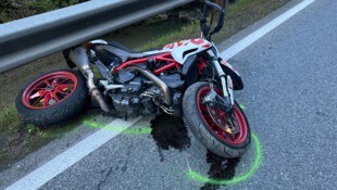 Das Motorrad wurde erheblich beschädigt.