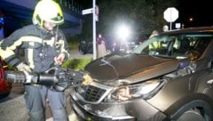 Die Feuerwehr musste nach dem Unfall anrücken. 