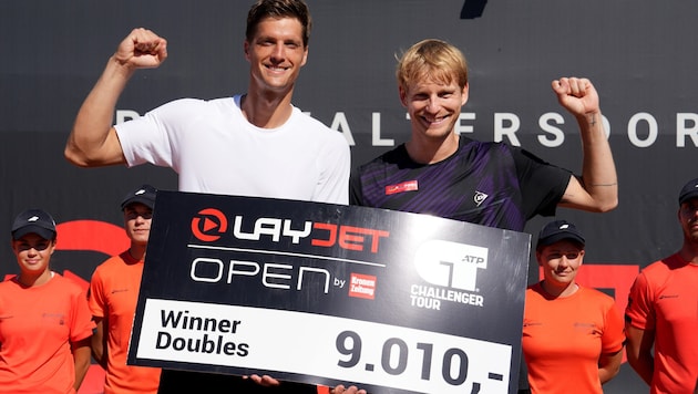 David Pichler (re./neben seinem Partner Nino Serdarusic) feierten einen Heimsieg.