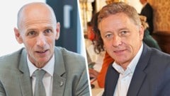 Finanzlandesrat Willibald Ehrenhöfer (ÖVP, links) und Lambert Schönleitner (Die Grünen)  