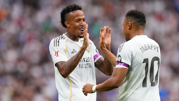 Eder Militao und Kylian Mbappe sorgten für den Real-Sieg.