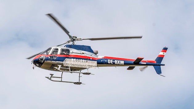 Die Leiche des Deutschen wurden mit dem Polizeihubschrauber geborgen