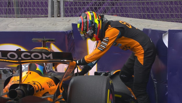 Bitteres Rennwochenende für Oscar Piastri in Baku.