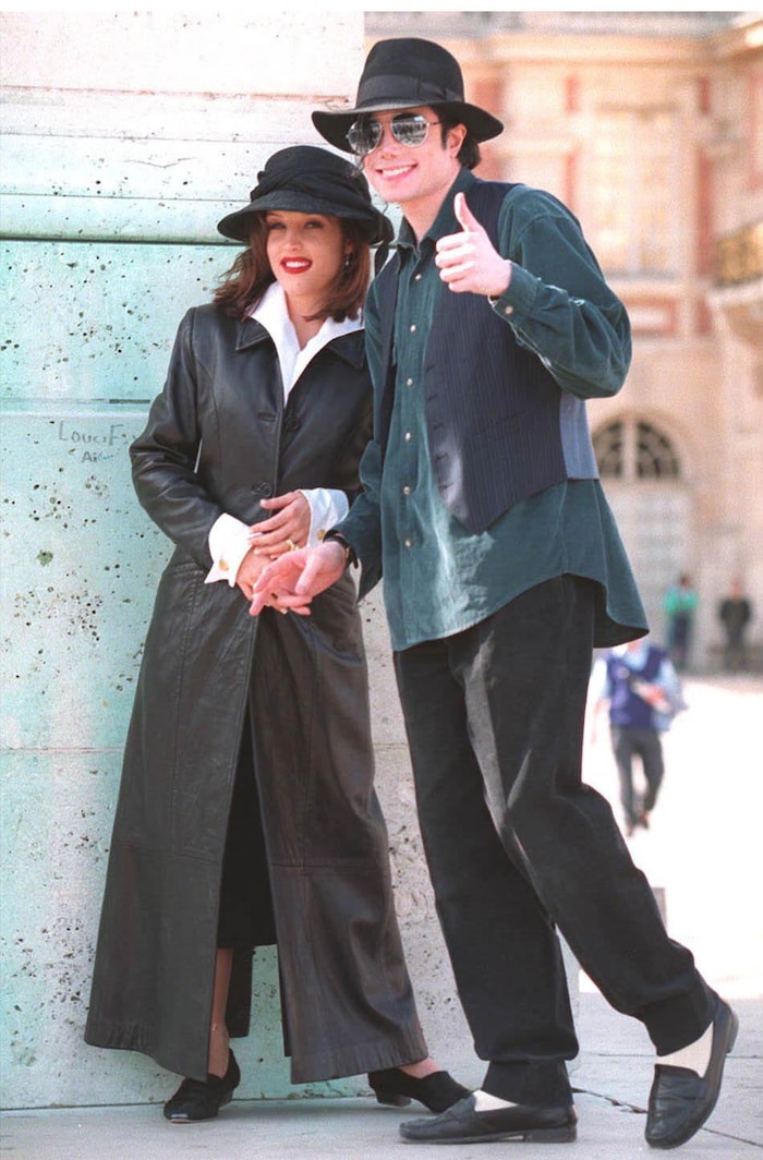 Lisa Marie und Michael Jackson in Versailles in Frankreich