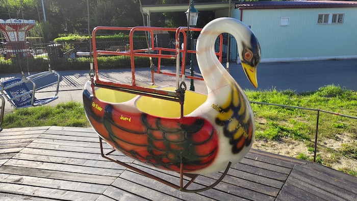 In den Schwan-Gondeln dürfen auch schon Vierjährige mitfahren.