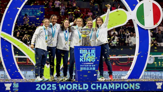 Die siegreichen Italienerinnen