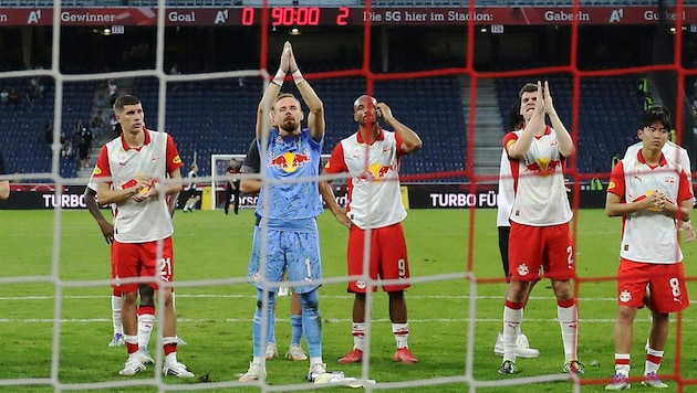 Gegen Sturm Graz setzte es für den FC Red Bull Salzburg zuletzt eine 0:2-Heimniederlage.