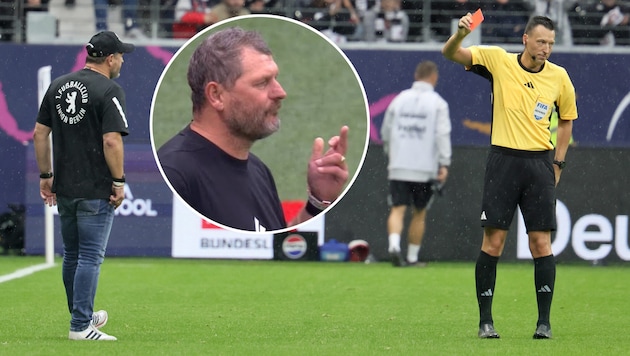 Union-Trainer Steffen Baumgart zeigte Schiedsrichter Sven Jablonski den Mittelfinger.