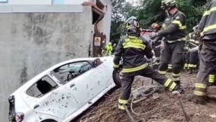 Schwere Unwetter haben norditalienische Regionen wie die Lombardei und Toskana heimgesucht ...