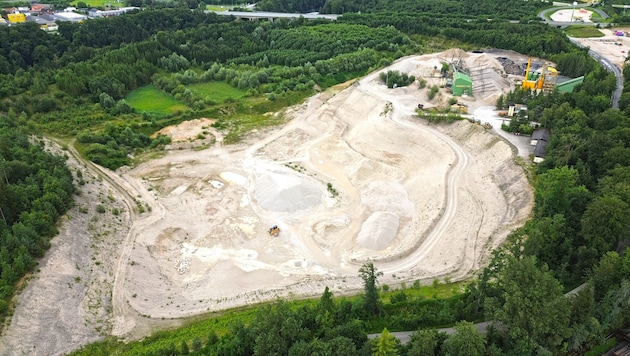 Das Kieswerk in Desselbrunn