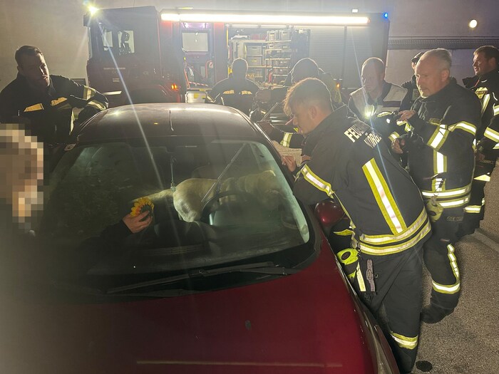Die Wörgler Florianis zeigten sich bei der Befreiung der Hunde erfinderisch.