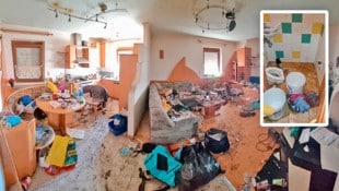 Bilder der Verwüstung: Die Mieterin war lange in einem psychischen Ausnahmezustand und konnte ...