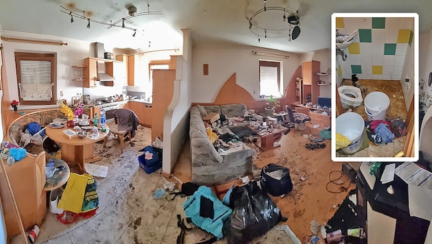 Bilder der Verwüstung: Die Mieterin war lange in einem psychischen Ausnahmezustand und konnte ...