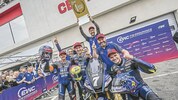Wir sind Weltmeister! Der Jubel bei Karel Hanika, Marvin Fritz und Jason O’Halloran kannte keine ...